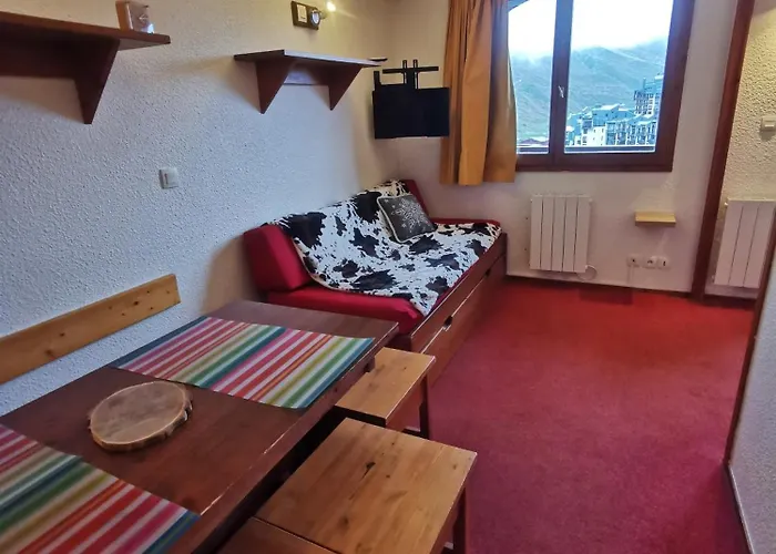 Myhome - Hameau Borsat 4 502 - Grand Studio 4 Pax Skis Aux Pieds Val Claret